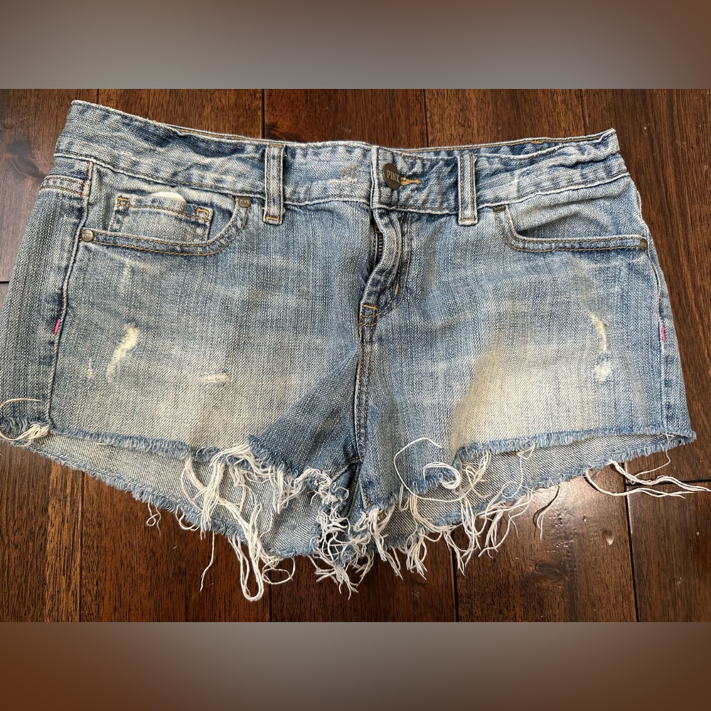 Pink Jean Shorts